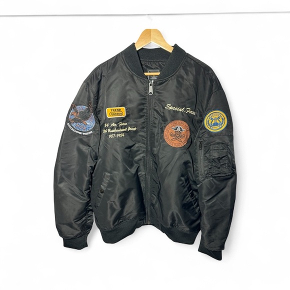 Unsocial Other - Military Industries by Unsocial MA-1 Special Forces Bomber Jacket Black Large